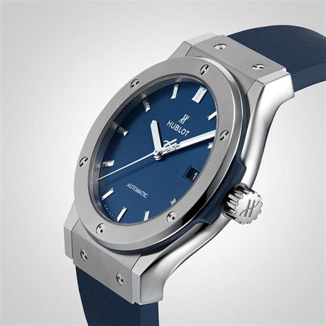 hublot classic fusion mens titanium 42mm automatic watch|hublot classic fusion price.